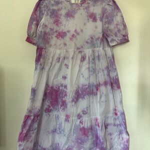 New Look for ASOS midi poplin smock dress - custom tie dyed